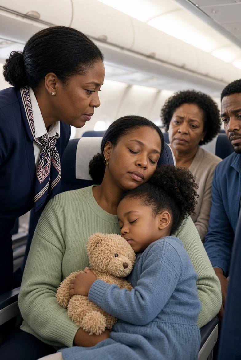 A Single Mom Was Sleeping in Seat 14C — Until the Captain Asked Over the Intercom, "Is There a Fighter Pilot on Board?"