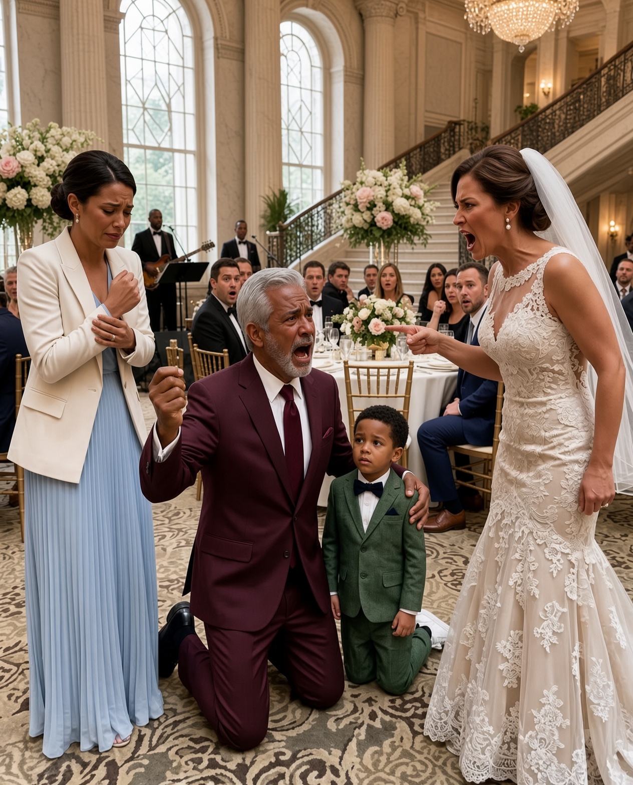 Before I walked down the aisle, my 3-year-old grandson grabbed my hand and whispered, “Grandpa, she h.urt Mommy while you were gone.”