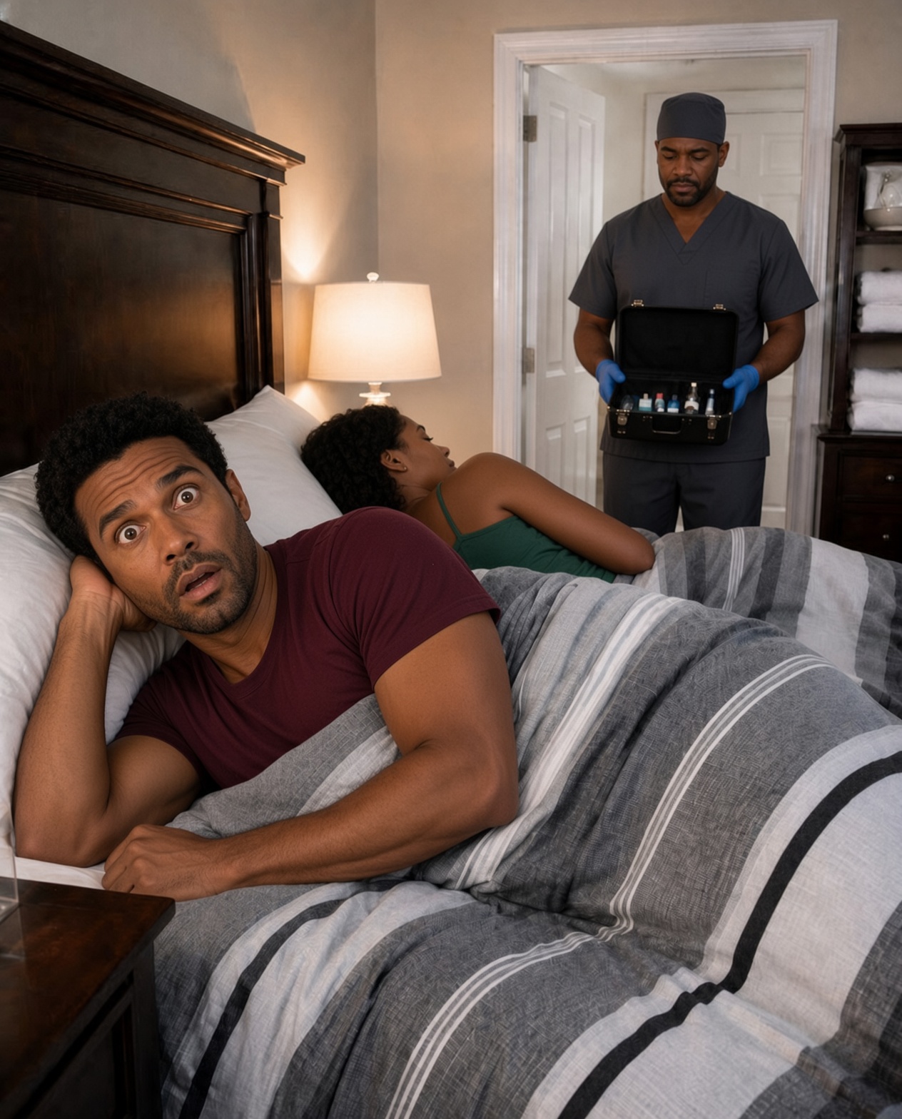 My daughter told me that a man enters our room every night… and that night I made a decision to pretend I was asleep to catch him.