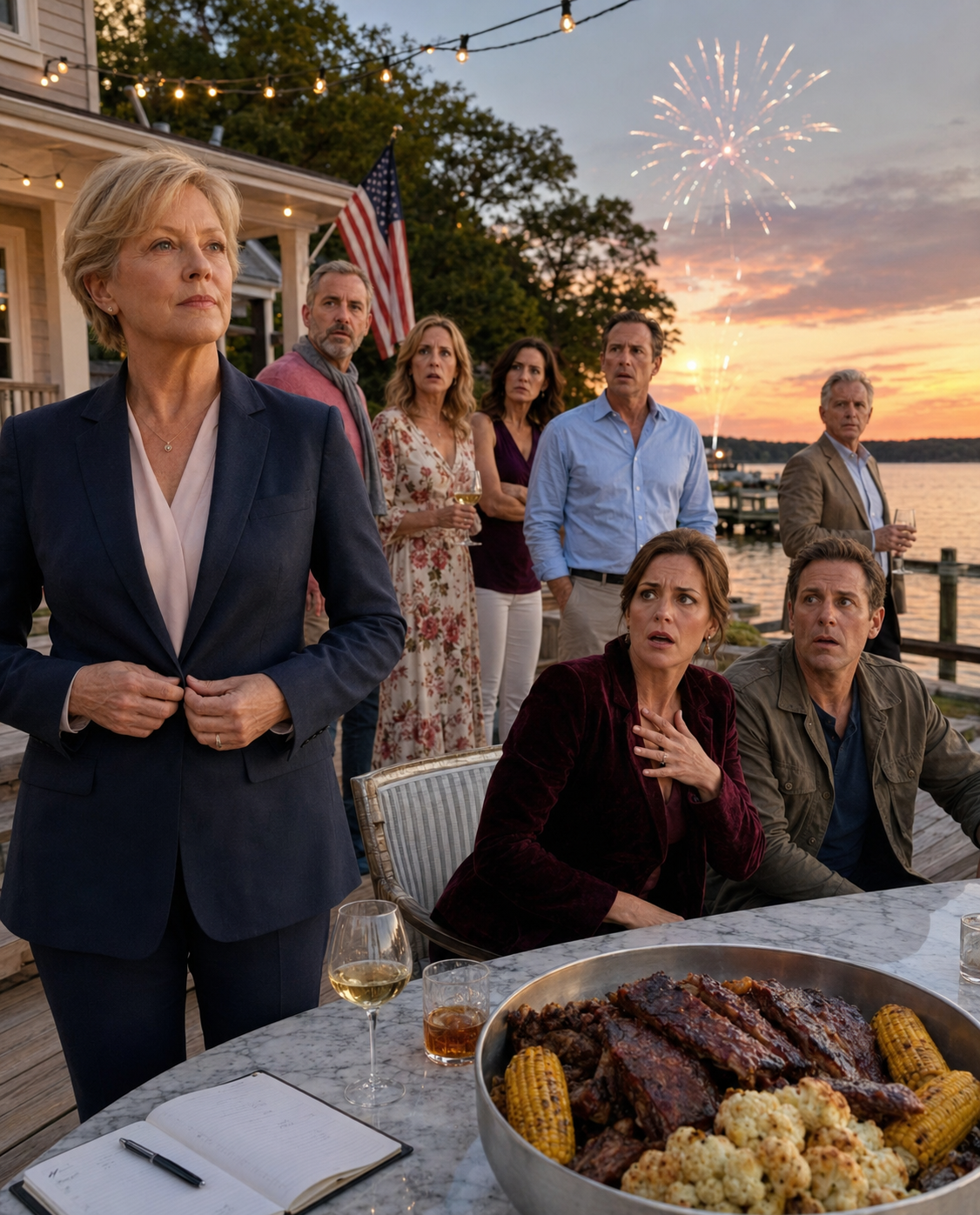 At My July Fourth Cookout, My Daughter-in-Law Dumped My Dinner Into the Dog’s Bowl—Minutes Later, She Learned Who Owned Every Inch Beneath Her Feet