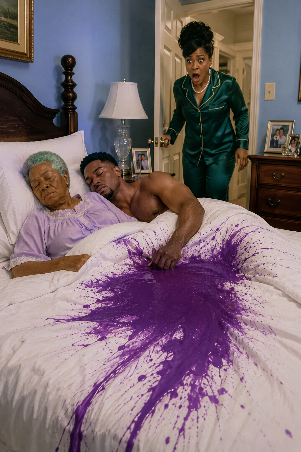 On our wedding night, I had to give up my bed to my mother-in-law after everyone insisted she was “too drunk” to stay anywhere else. The following morning, I spotted something clinging to the bedsheet, and when I finally understood what I was looking at, I was left completely speechless.