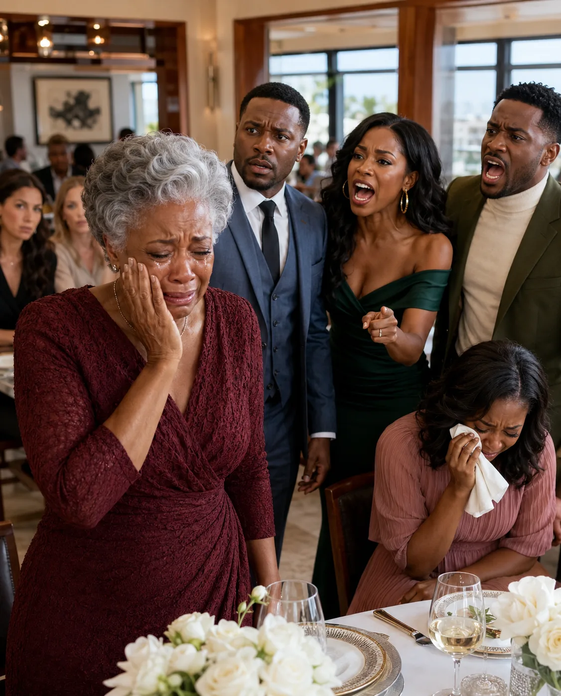 My grandson’s fiancée crossed a serious line with me at their rehearsal dinner, in front of the entire family.