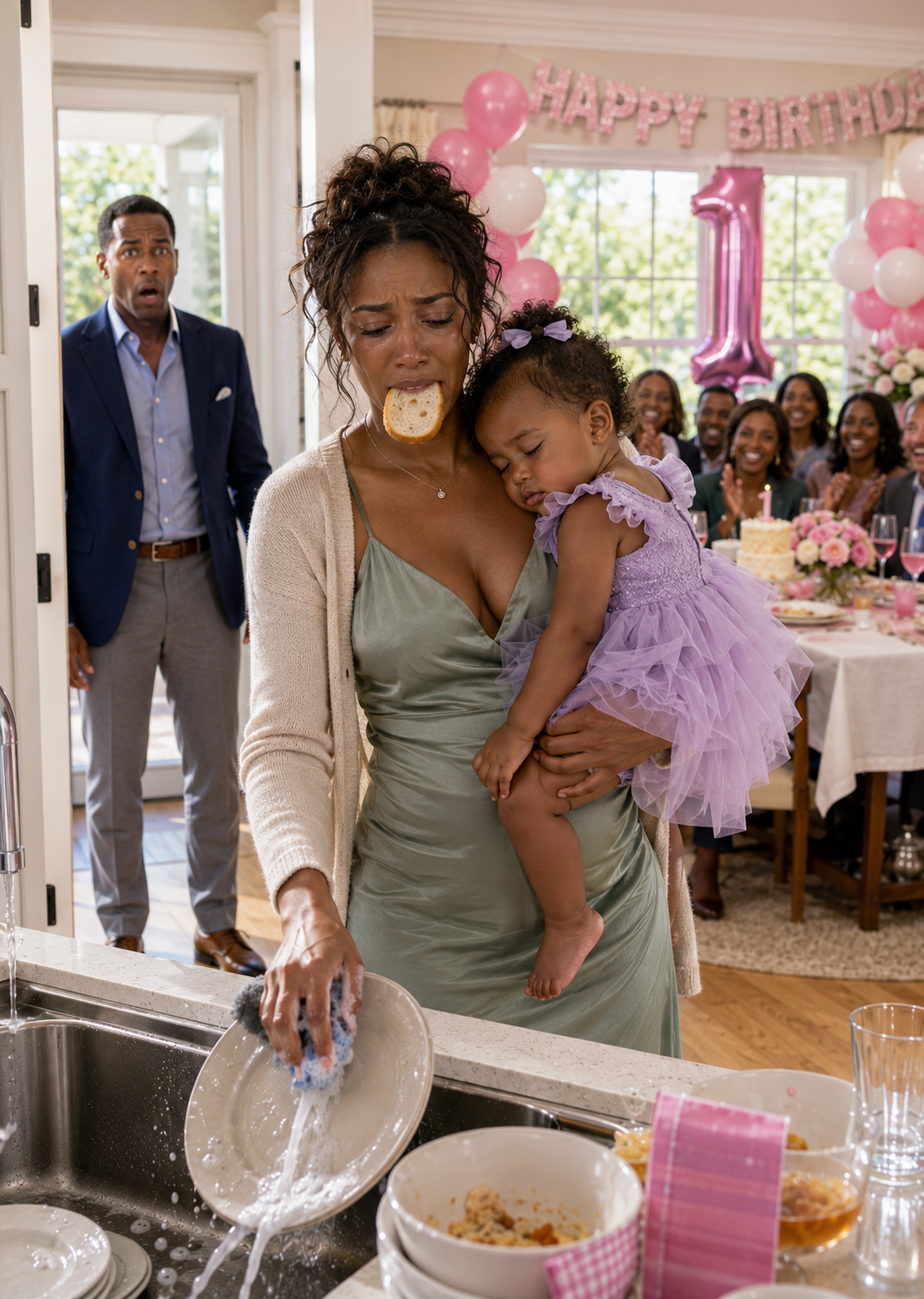 I asked for permission to surprise my son on his birthday, but when I arrived, I saw the whole family eating thanks to the 30,000 dollars I sent every month, while my wife was chewing on a piece of stale bread and washing pots with the child in her arms.