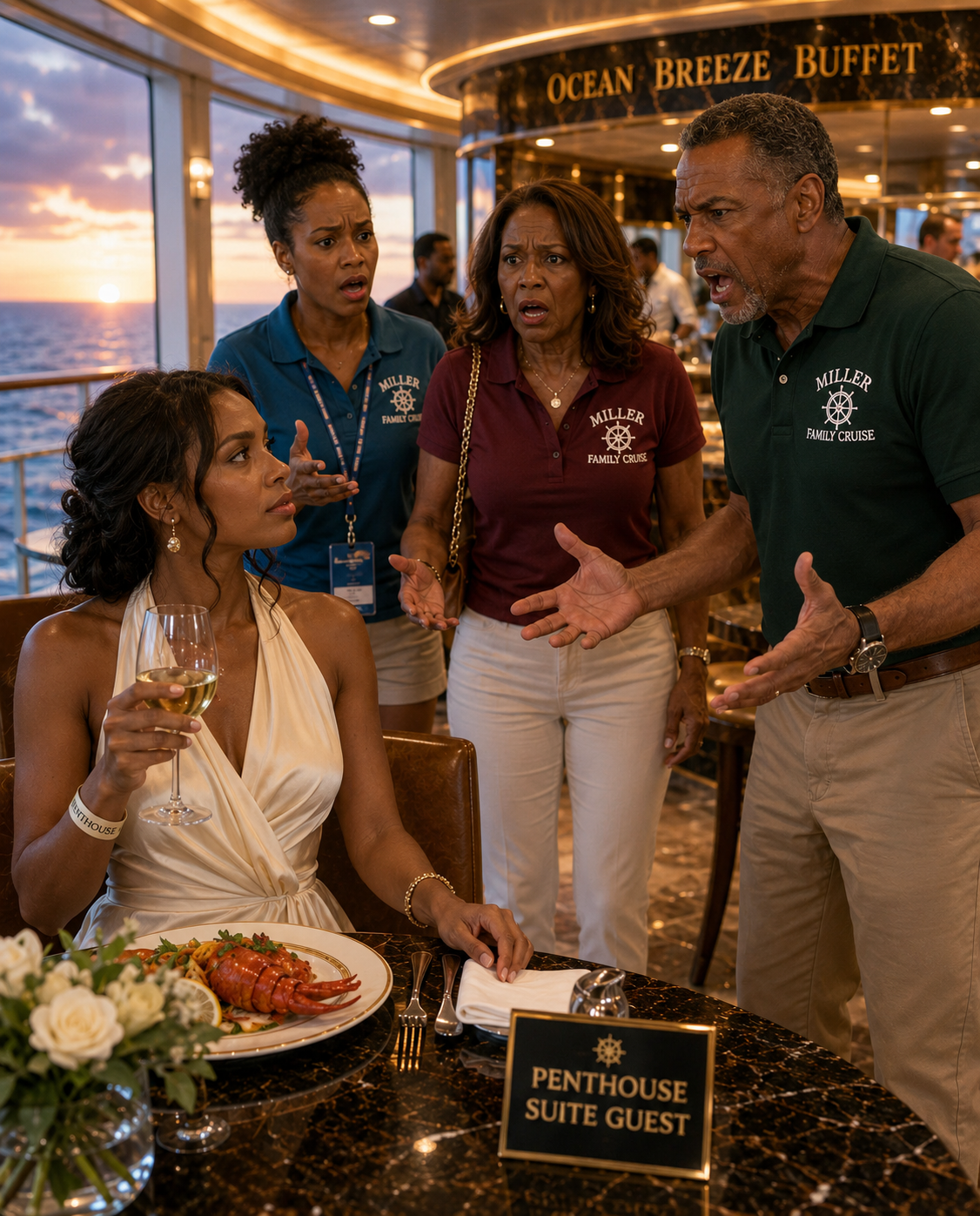 I PAID $21,840 FOR MY FAMILY’S DREAM CRUISE… THEN THEY TOLD ME I WASN’T “REAL FAMILY” ENOUGH TO COME. They thought they had won—until they saw the gold Penthouse wristband on my arm… and realized every downgrade was my decision.