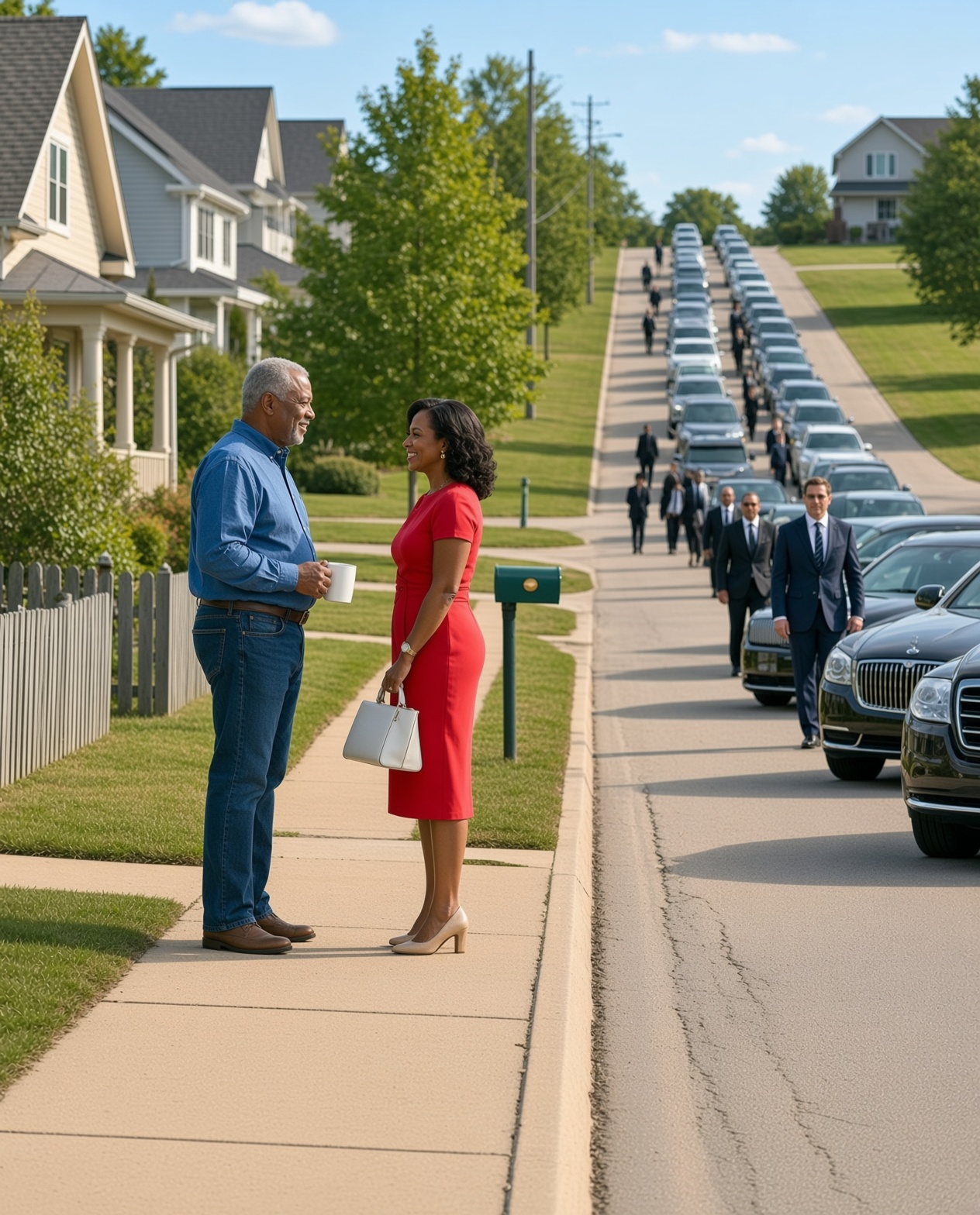 A Single Dad Helped a Stranger in Need and the Next Day Luxury Cars Filled His Street