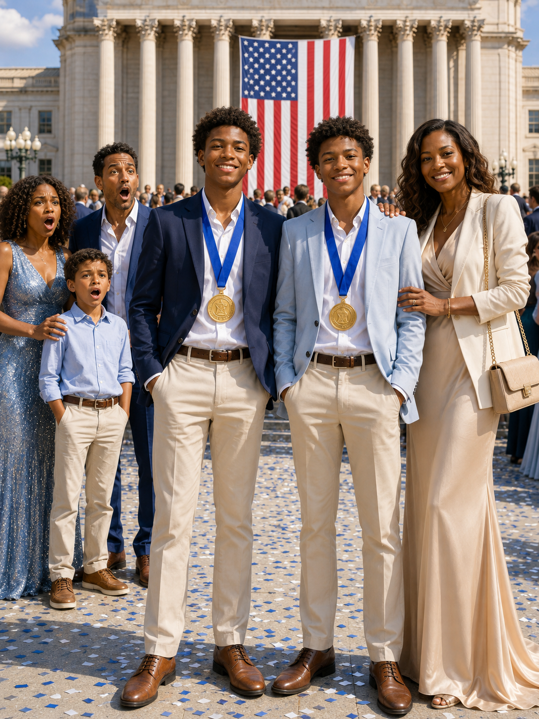 13 years after our divorce, I met my ex-husband and his mistress’s son at an intellectual contest. He yelled: “how dare you come here!” But when my twins stepped up to get the gold medals, they turned purple…