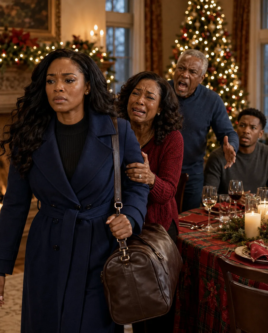 At Christmas Eve dinner, my parents told me to move out and start being independent while my brother laughed in my face. I quietly reached for my bag to leave—until my mom panicked
