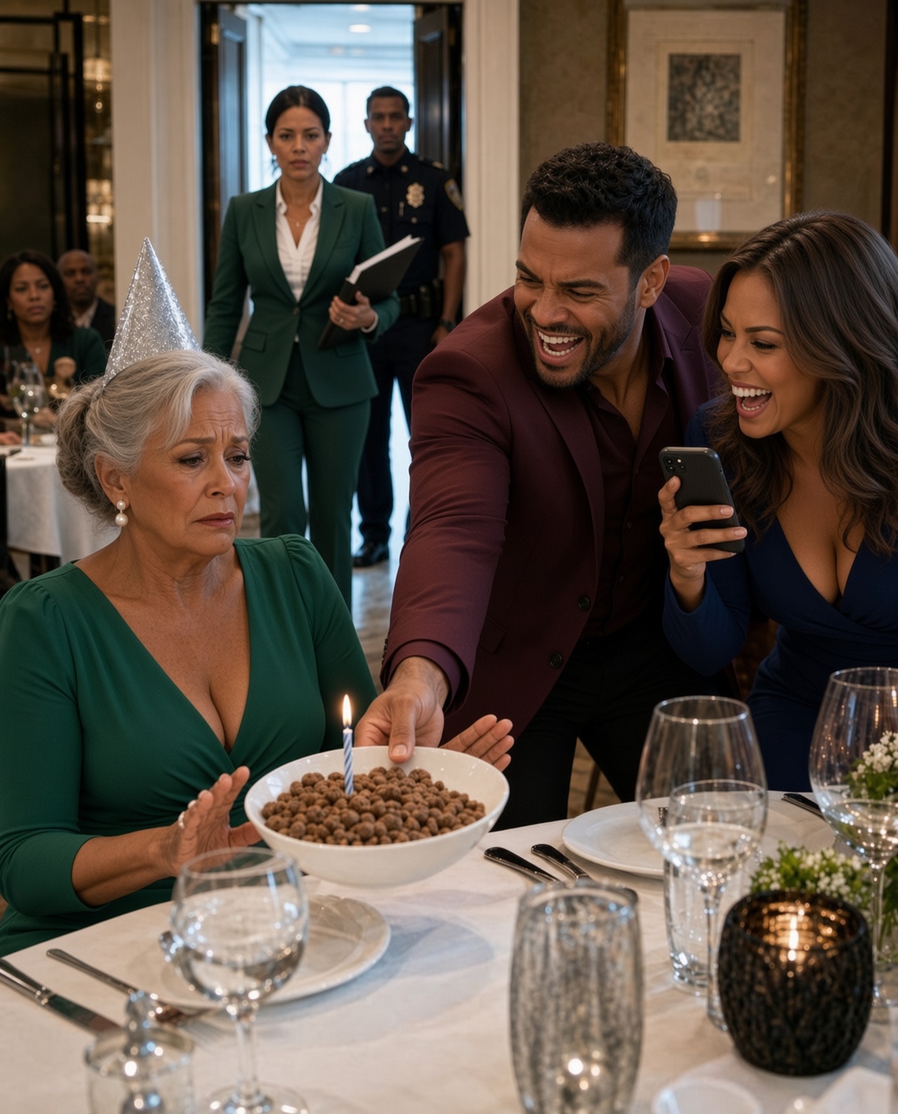At my own 70th birthday dinner, my son set a bowl of dog food in front of me and laughed, “That’s all you deserve now, Mom.”