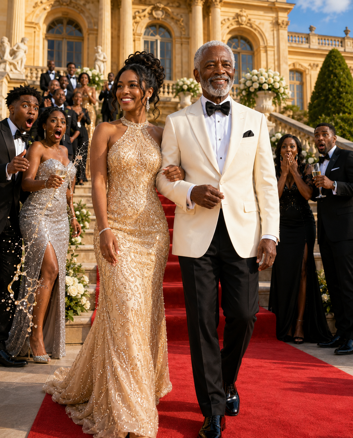 My husband hid me at his company party because he was ashamed of my cheap dress… then his billionaire boss saw my necklace, dropped to his knees, and revealed a 30-year-old secret that destroyed my husband’s career.