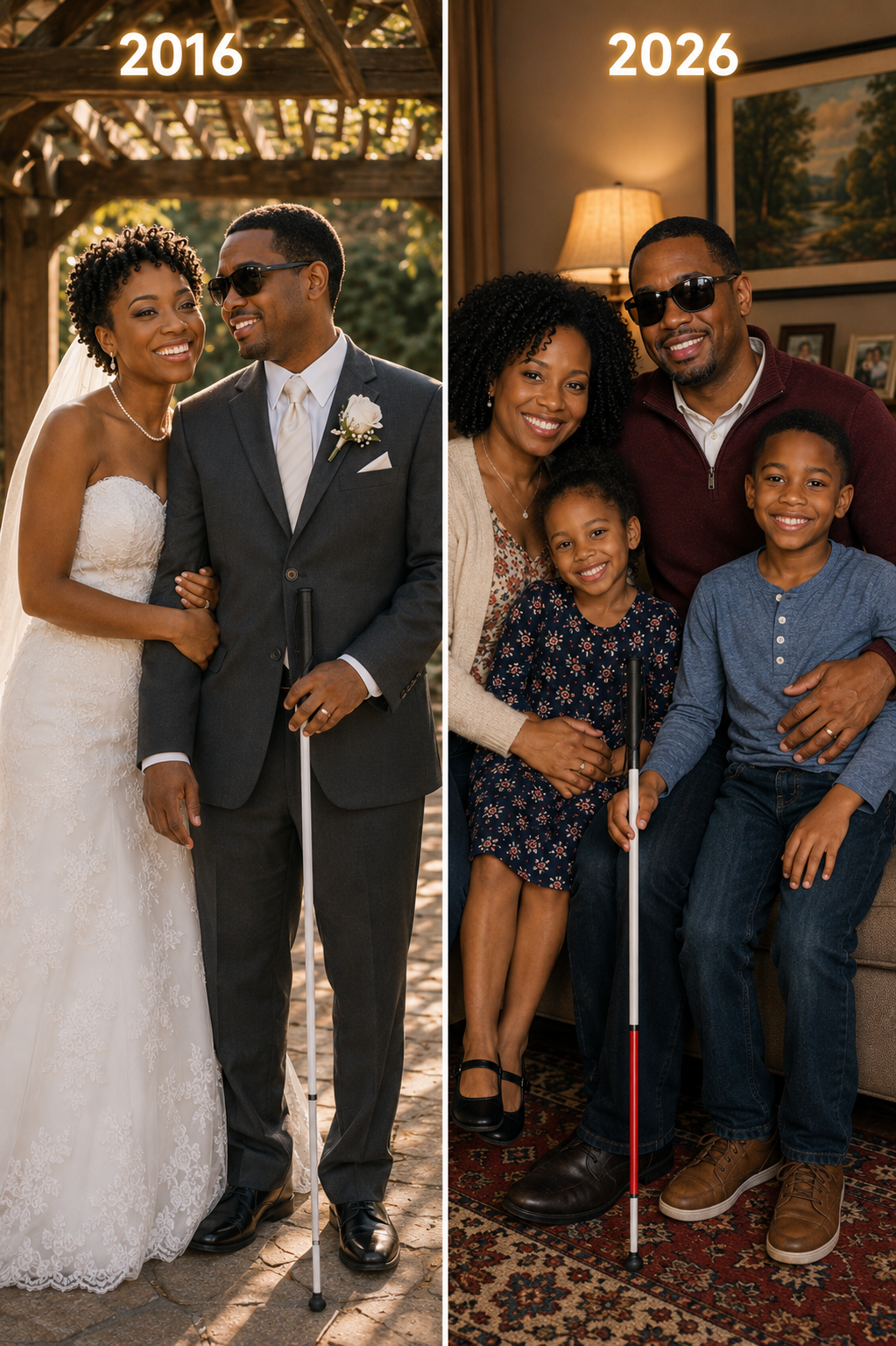 My family cut me off because I married a blind man — on our 10th anniversary, he told me, "Your parents don't hate me because I'm blind.