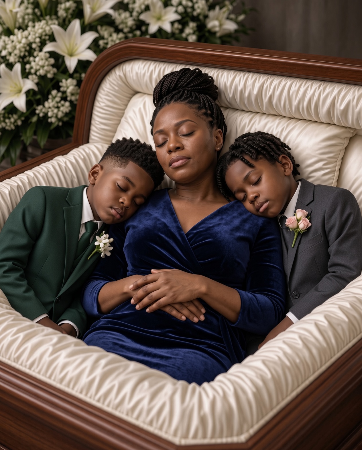 Mom And Her Twin Boys Collapsed At A Birthday Party—What Was Found Inside The Coffin Changed Everything