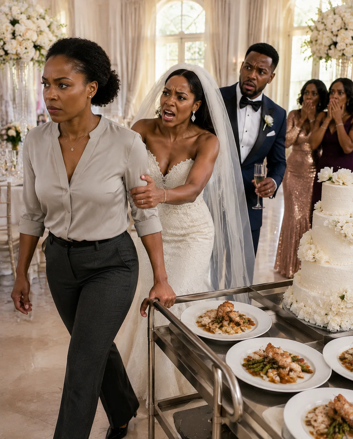 She thought I would cook for her wedding without being paid, but the moment I removed the food, my sister realized her perfect day was about to fall apart…
