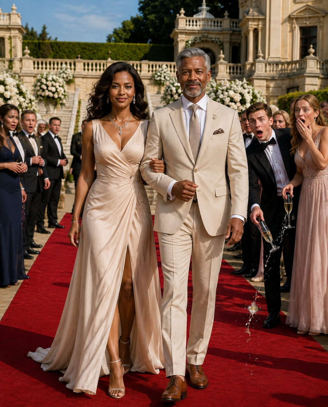 My husband kept me hidden at his company party because he was ashamed of my cheap dress… then his billionaire boss saw my necklace, dropped to his knees, and revealed a 30-year-old secret