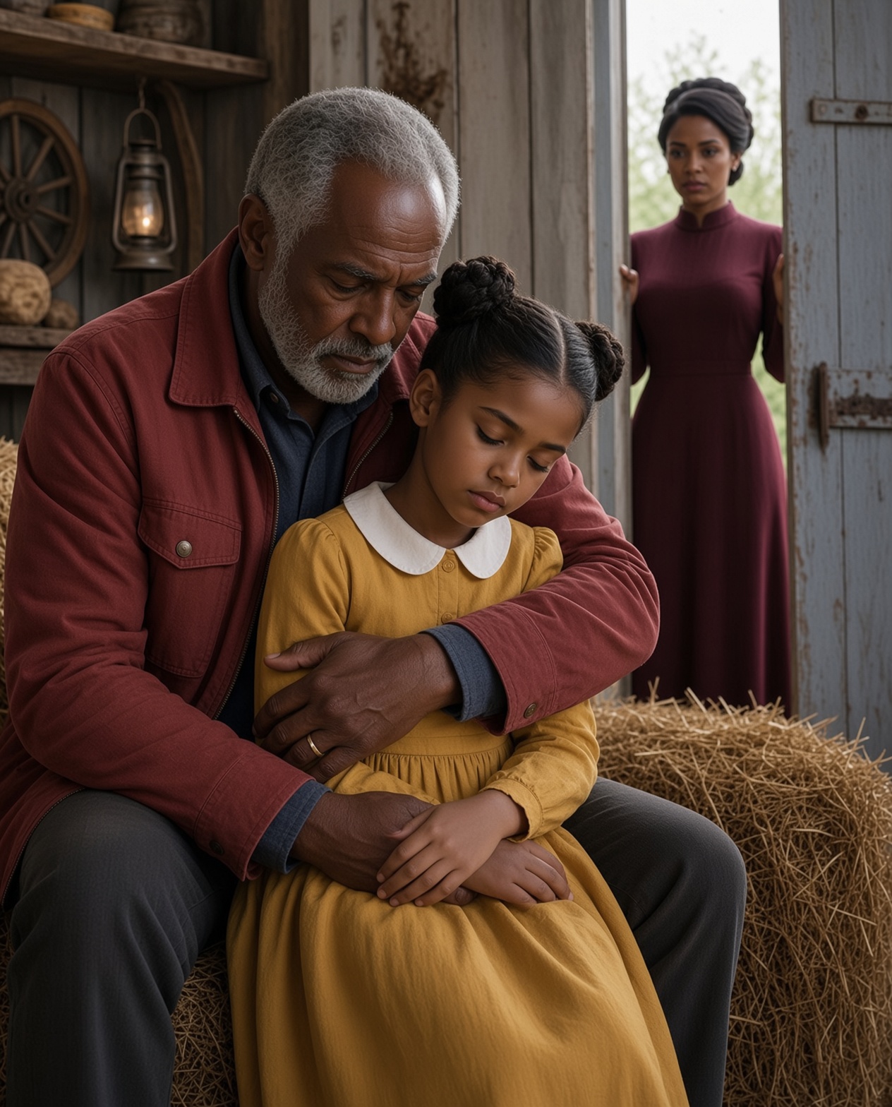I Saw a 70-Year-Old Man Hugging and Touching My Little Daughter Inside His Shed, and My Neighbor Whispered, “Call the Police Before He Closes the Door.”