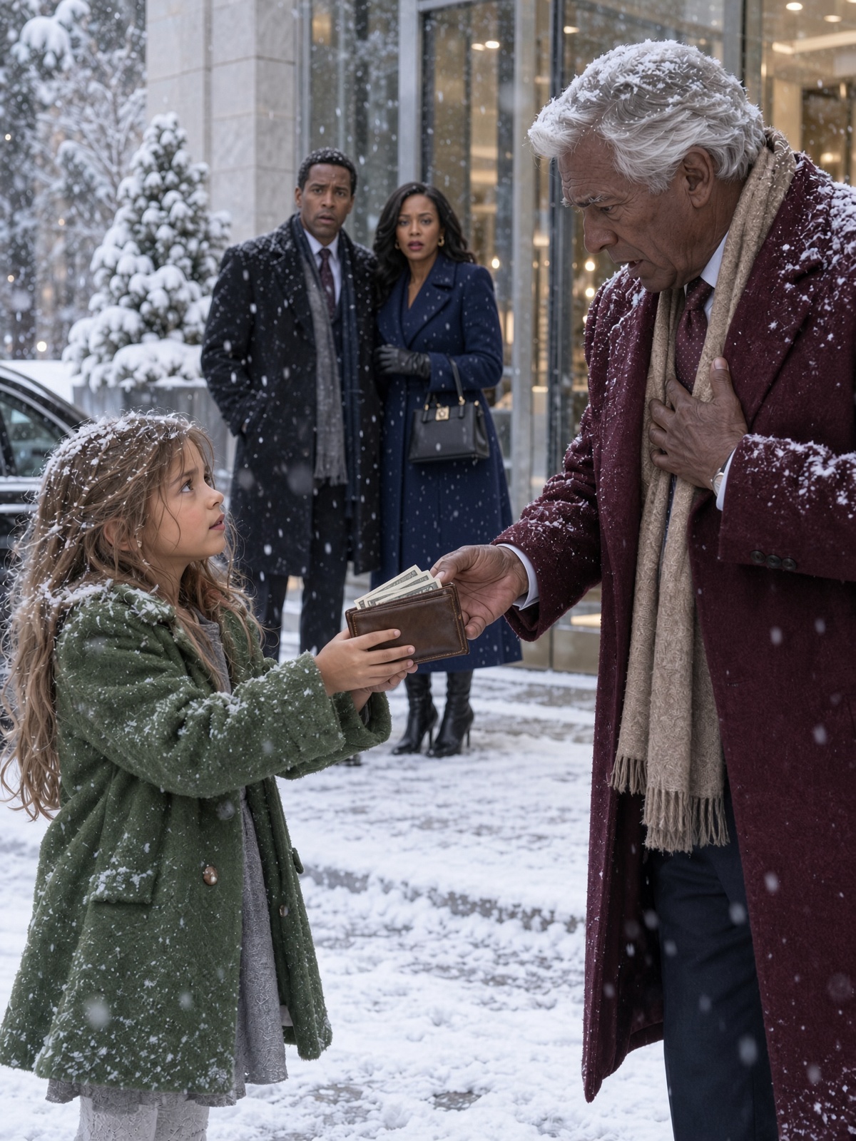 AN 8-YEAR-OLD STOOD IN THE RAIN FOR TWO HOURS TO RETURN MY WALLET—THEN SHE REFUSED MY REWARD AND SAID SOMETHING I NEVER FORGOT