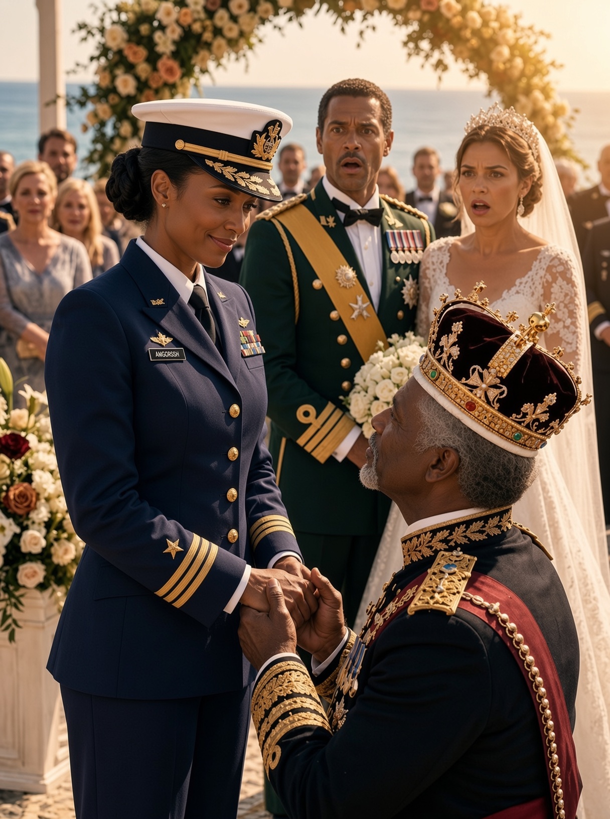 My Sister Erased Me From Her Royal Wedding Because She Was Ashamed of My Navy Uniform — Three Hours Later, Six Royal Guards Showed Up at My Door
