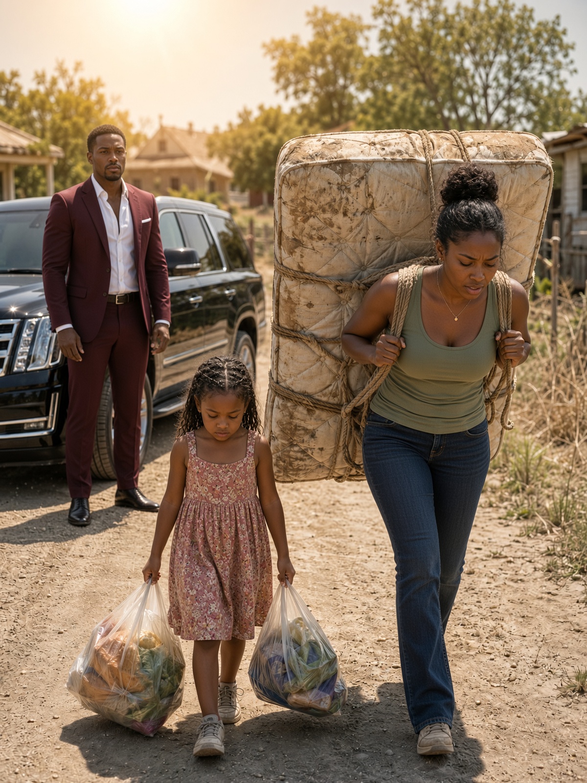 After 26 Years Apart, a Multimillionaire Found His First Love Carrying a Mattress Down a Dirt Road—Then He Saw Her 3-Year-Old Daughter’s Eyes and Uncovered His Family’s Devastating Betrayal