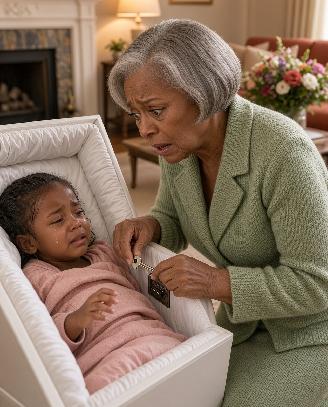 At My 6-Year-Old Granddaughter’s Funeral, I Heard a Scrape Inside Her Casket—Then She Whispered, “Daddy Said If I Woke Up, I’d Ruin Everything”