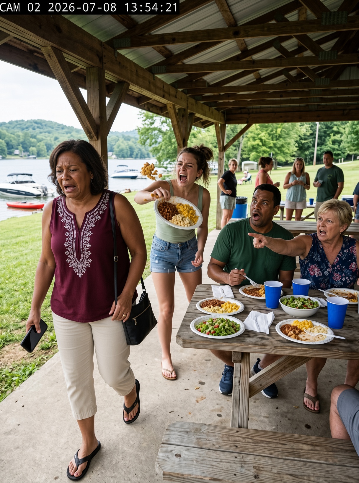 At My Husband's Family Reunion, My Stepdaughter Shoved a Paper Plate at Me and Said "The Help Eats in the Kitchen" — By the Time They Found What I Left Behind, Their Faces Went Pale