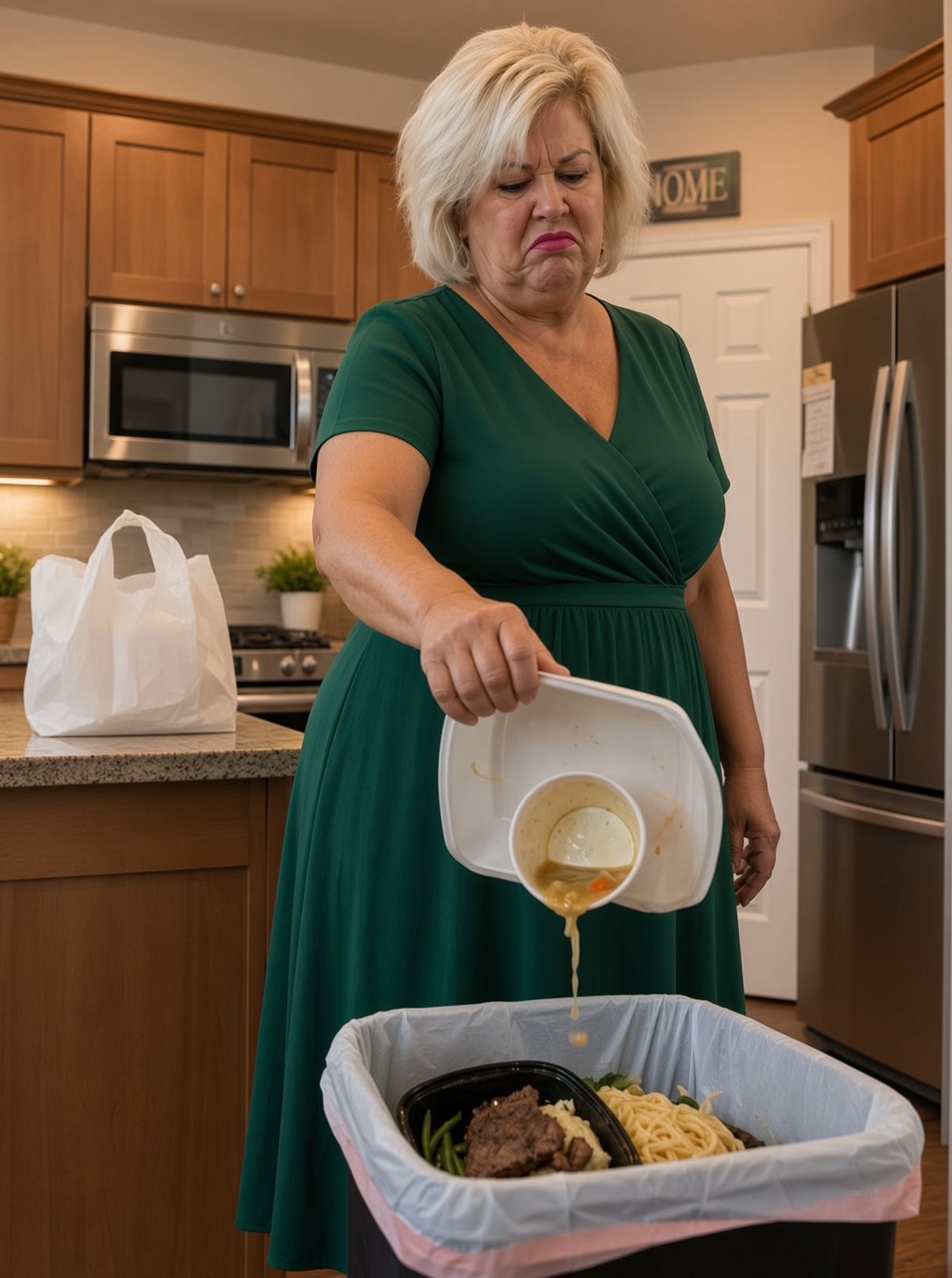 My Mother-in-Law Threw Away the Dinner I Ordered While I Was Sick and Said "A Good Wife Cooks for Her Family Herself" — My Husband's Elegant Lesson Left Her Red With Rage