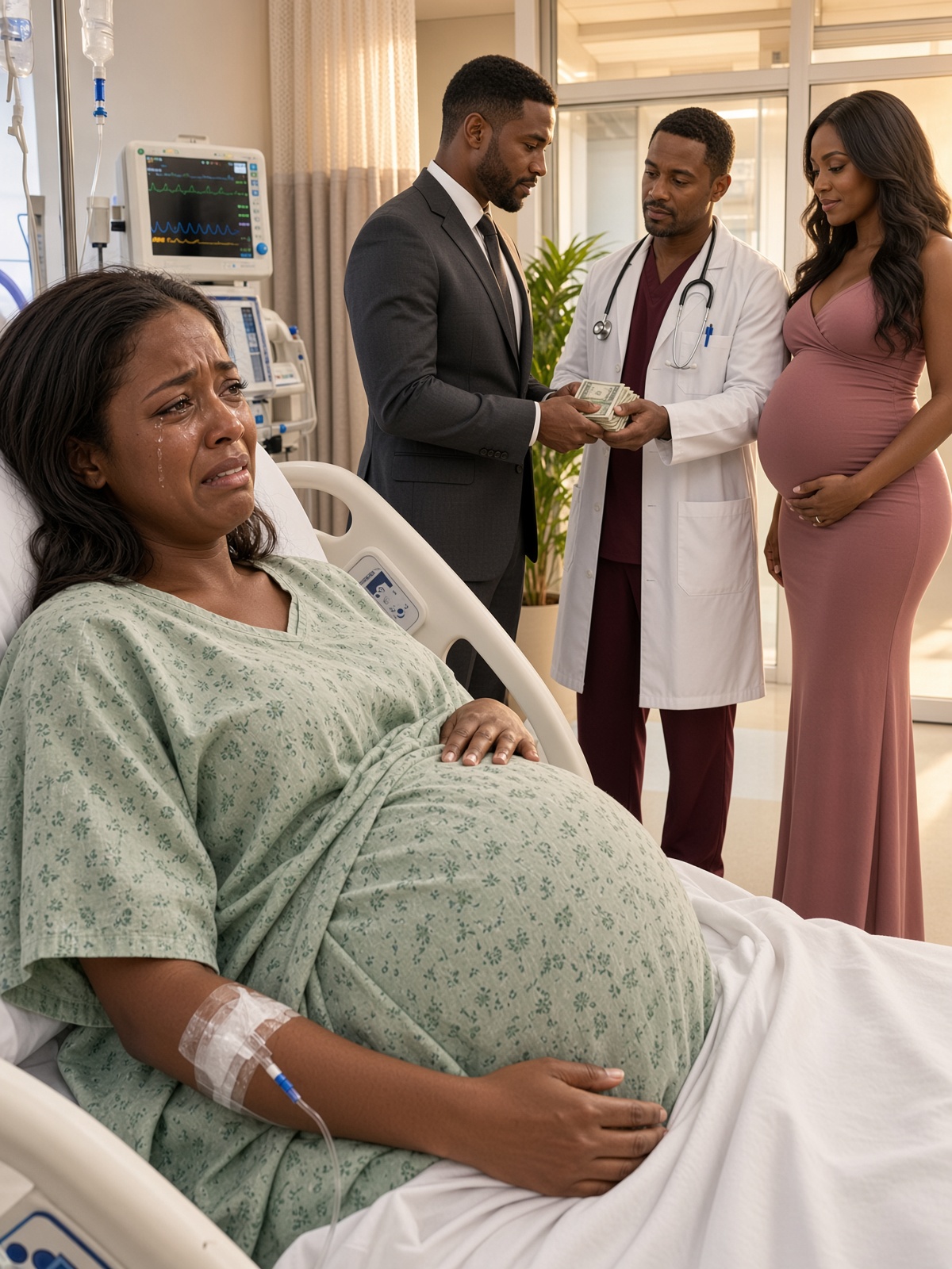 The Night Before I Gave Birth, I Heard My Husband Offer a Doctor $500,000 to Make Sure I Never Came Home—He Thought I Was Sedated, but I Recorded Everything