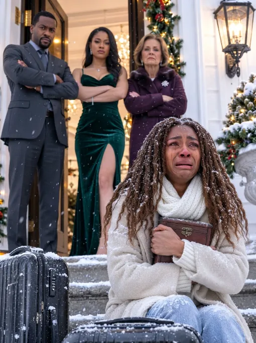 My Parents Threw Me Out on Christmas Morning — Then a Bank Manager Saw the Mahogany Box My Grandfather Left Me and Locked His Office Door
