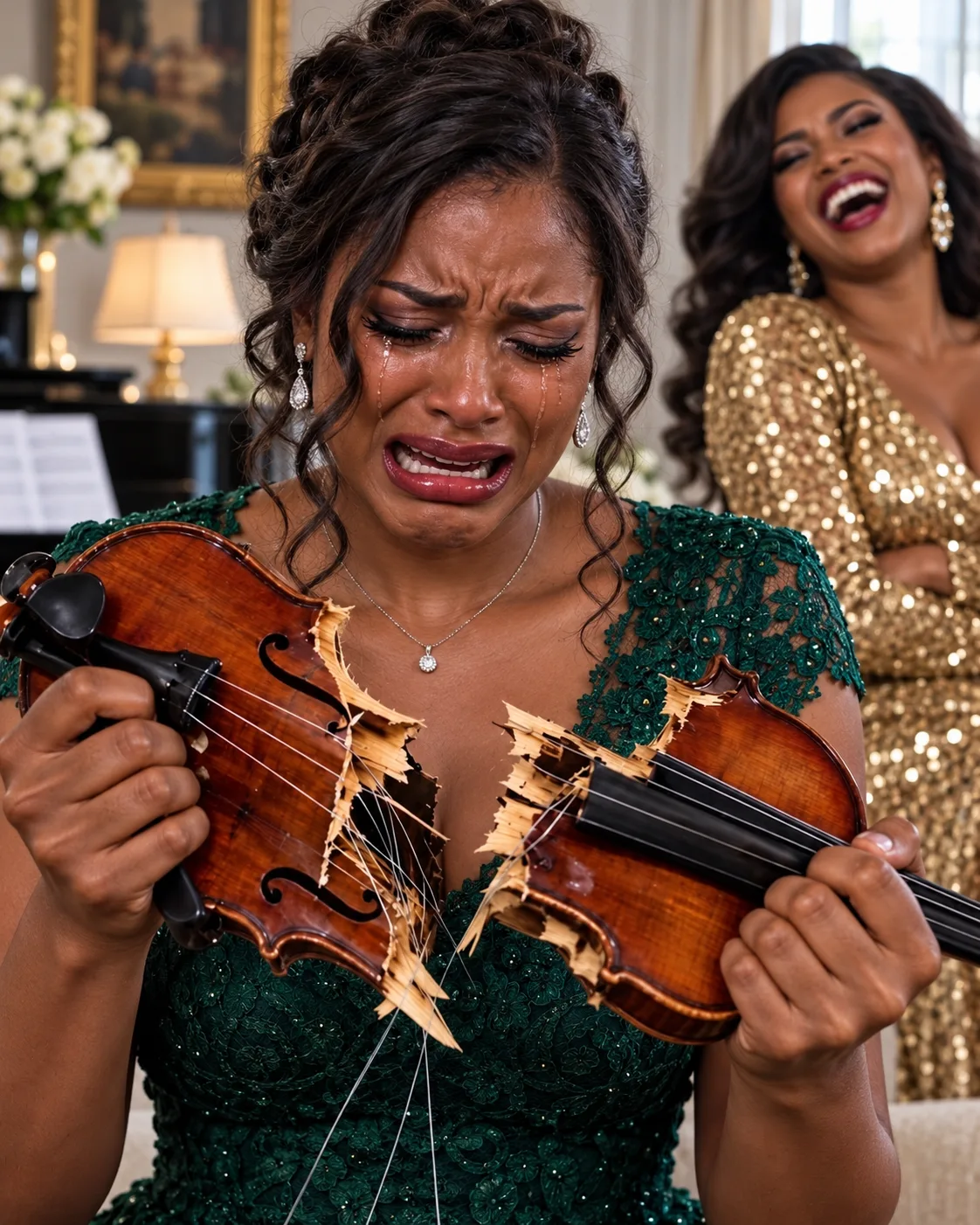 My Sister Broke My $80,000 Violin and Stole My Dress—20 Minutes Later, She Was Begging Me for Help