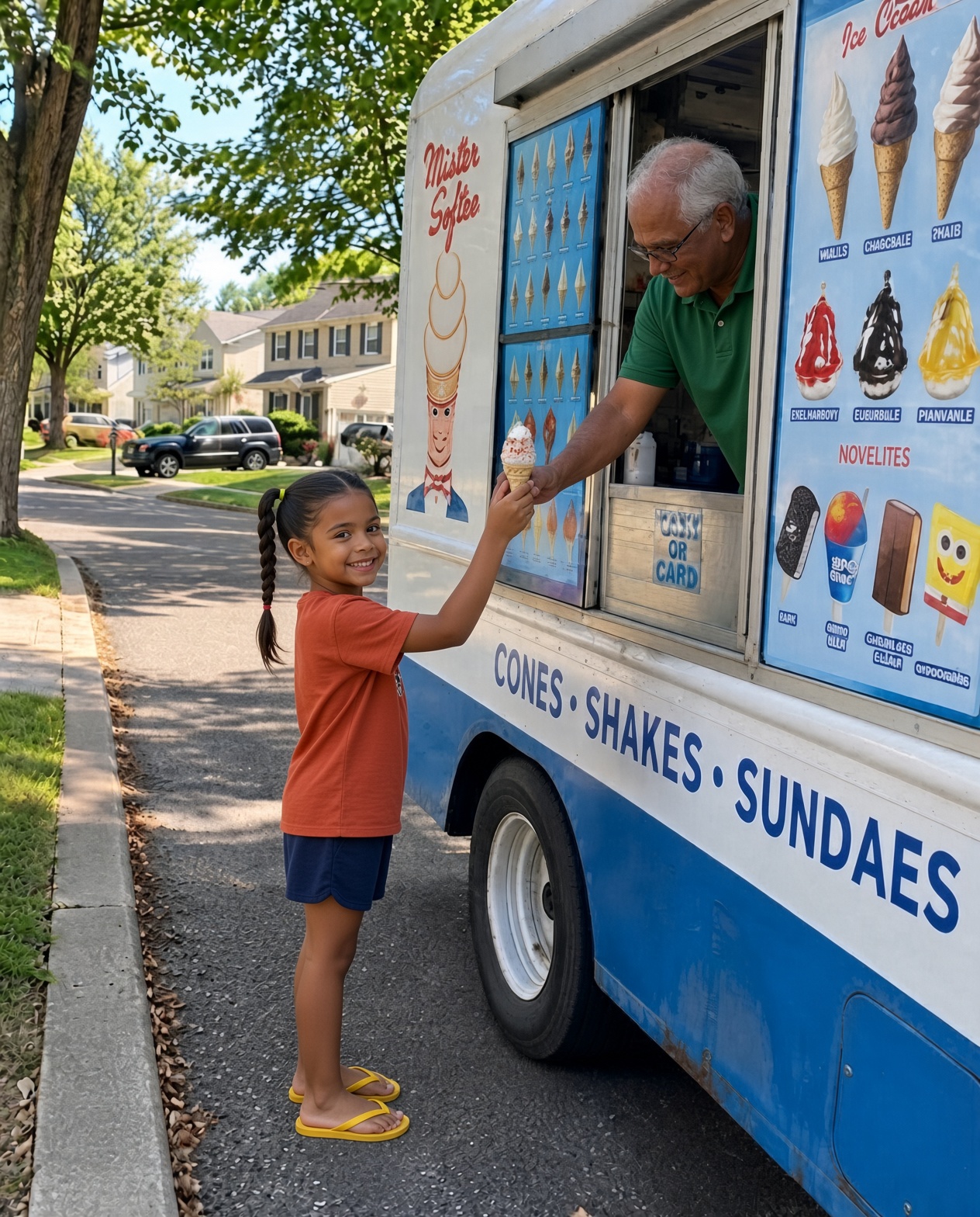 My 9-Year-Old Kept Coming Home With Free Ice Cream—Then One Day, the Driver Handed Her a Note for Me That Changed Everything