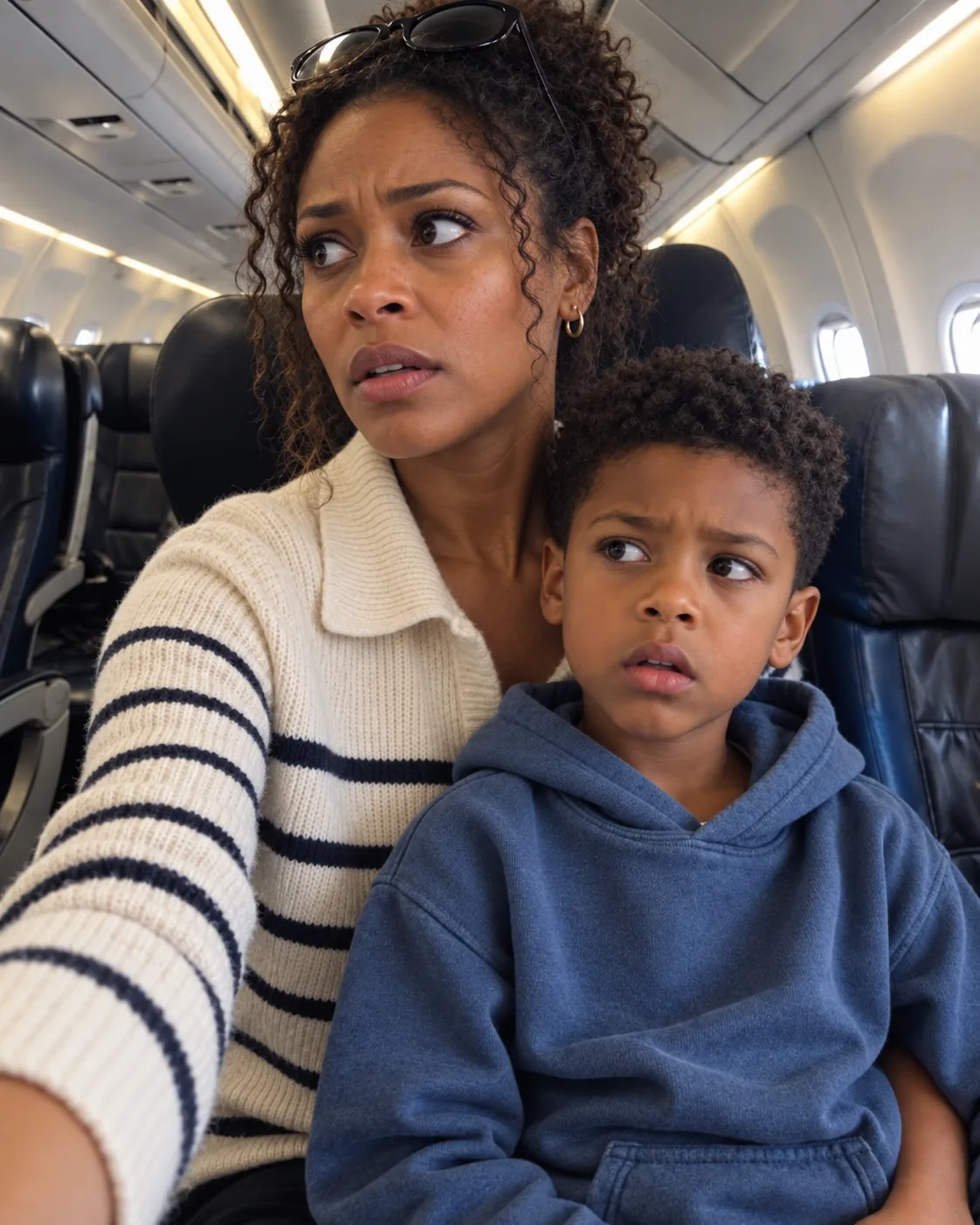 My Son and I Secretly Boarded My Pilot Husband’s Flight—Then He Made an Announcement Meant for Another Woman