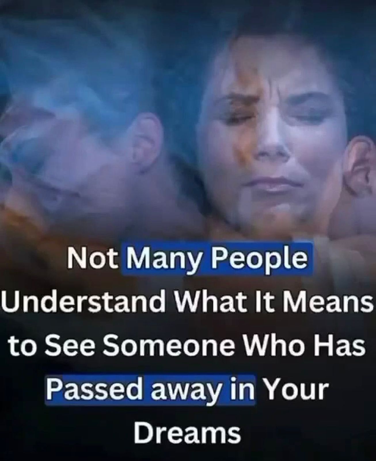 What does it symbolize when a person who passed away appears in your dream