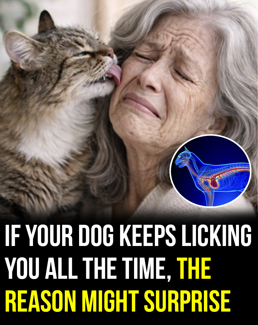 If your cat licks you all the time, here’s the reason