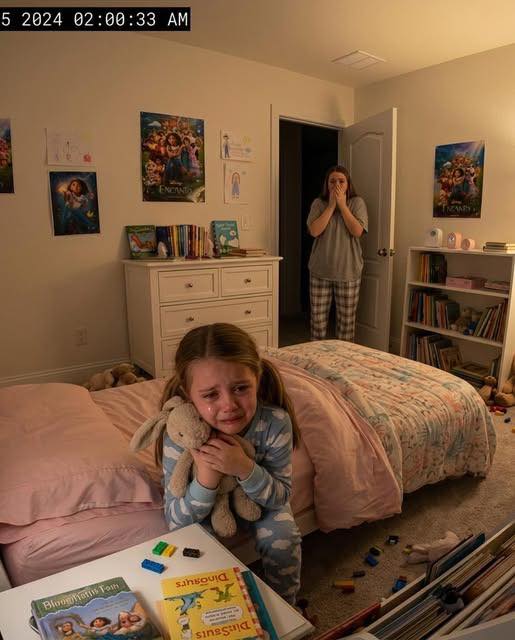 My eight-year-old kept telling me her bed felt “too tight.” At 2:00 a.m., the camera finally showed me why.