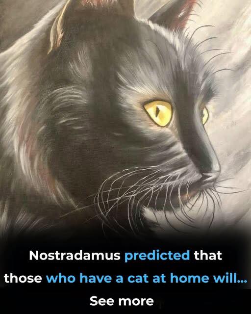 Nostradamus predicted that those who have a cat at home will...