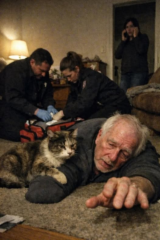 The Old Man Walked Into the Shelter and Asked for the One No One Wanted — “I’ll Take the Mean One,” He Said Quietly, But the Night He Collapsed Alone at Home, It Was the Cat Everyone Feared Who Refused to Leave His Side and Changed Everything