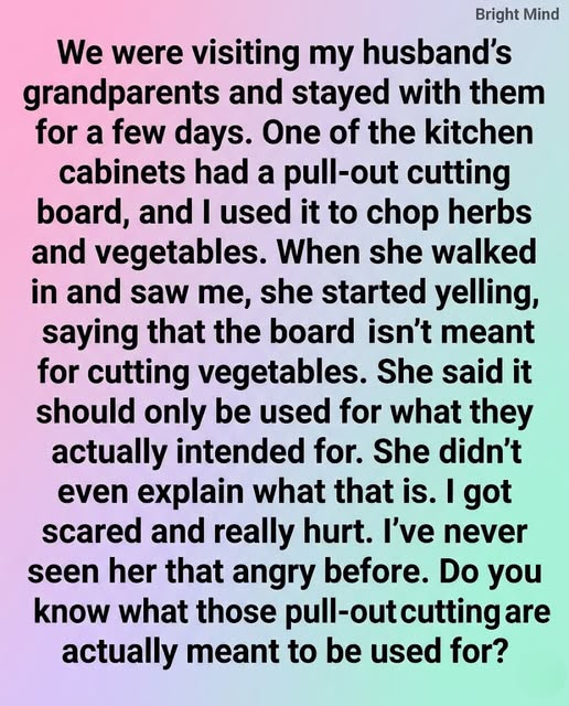 The Surprising Original Purpose of Your Kitchen ’s Pull-Out Cutting Board