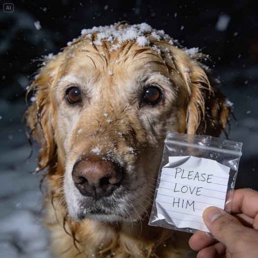 I Found A Frozen Dog Tied To A Bench With A Note That Made The Whole World Cry