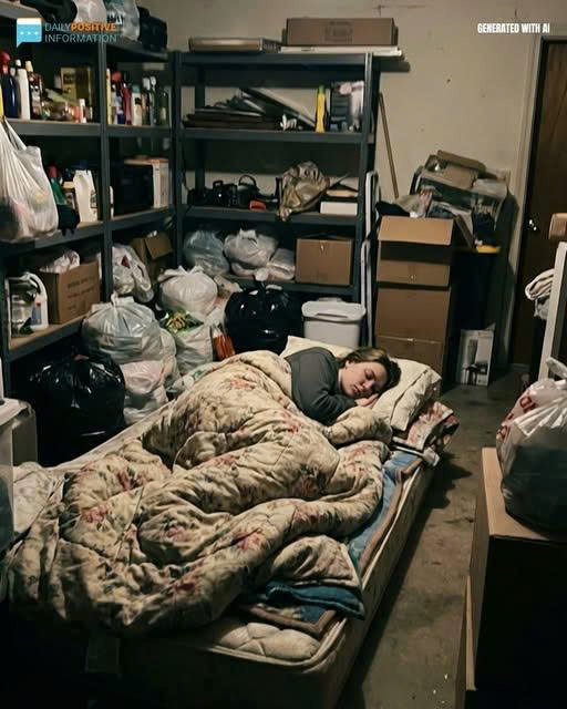 My husband told me to stay in the garage while his mother visited because she