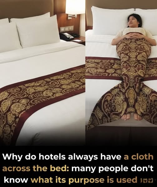 Why Hotels Really Use That Strip Across the Bed