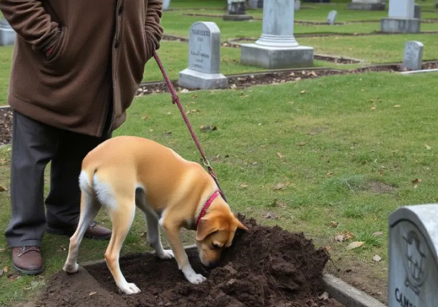 An Old Man Was Tending His Son’s Grave When His Dog Began Digging—What They Found Stunned the Entire Village