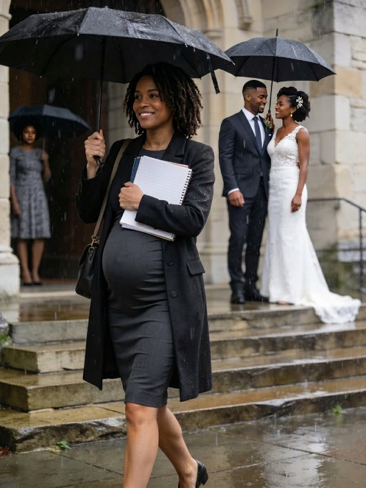 She showed up to sign the divorce papers eight months pregnant… then watched her husband marry his mistress the same day, smiling like she had lost everything… What he didn’t know was that she was leaving with a secret that would destroy everything he thought he’d won