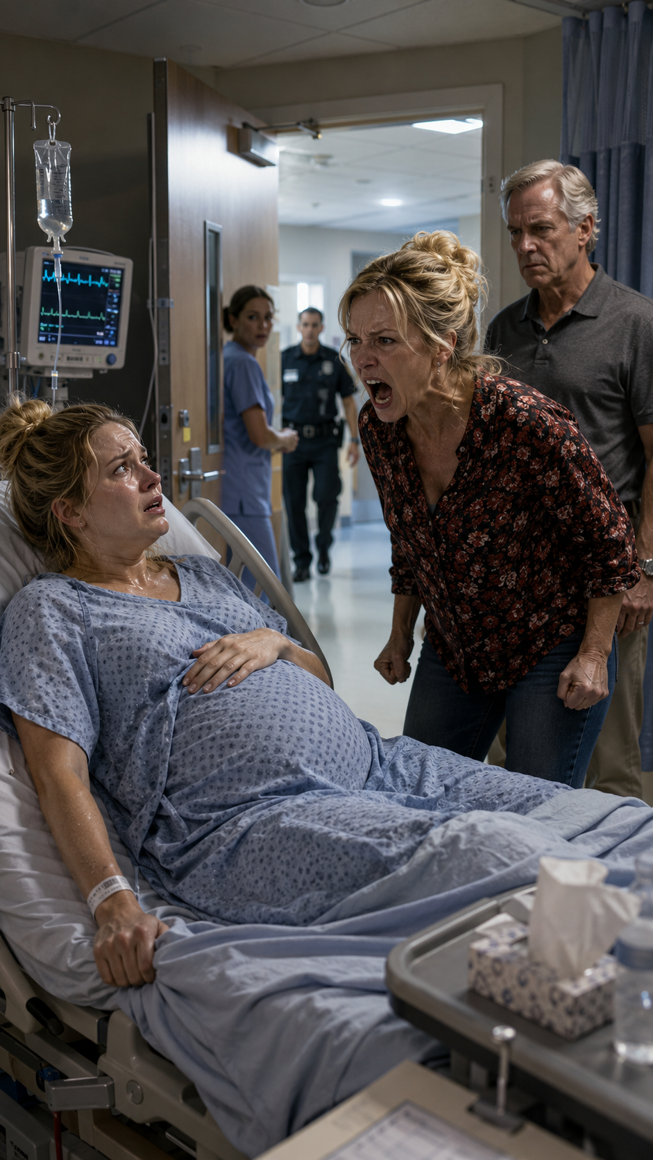 BEFORE I EVEN DELIVERED MY BABY, THE MOMENT I WAS ADMITTED TO THE HOSPITAL, MY MOTHER BURST INTO MY ROOM AND SCREAMED, “GIVE ME THE $25,000 DELIVERY FUND RIGHT NOW. YOUR SISTER NEEDS IT MORE.” When I refused and said the money was for my baby's medical care, she slammed both fists into my nine-month pregnant belly.