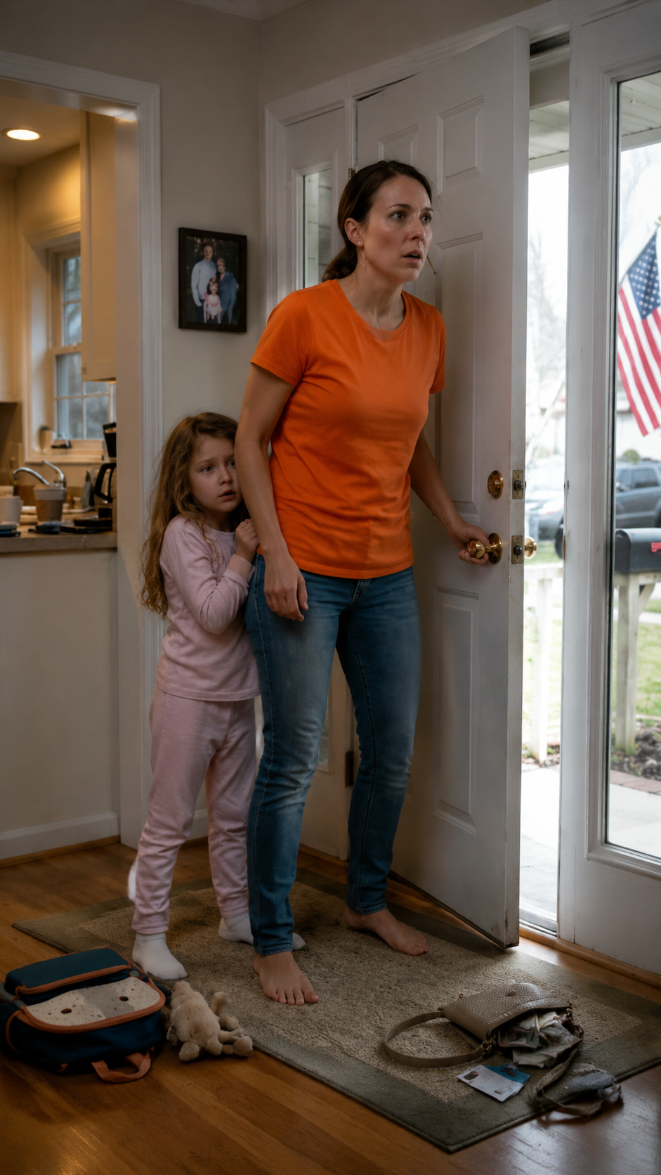 MY HUSBAND HAD JUST LEFT FOR A BUSINESS TRIP WHEN MY SIX-YEAR-OLD DAUGHTER WHISPERED, "MOMMY... WE HAVE TO RUN. NOW."