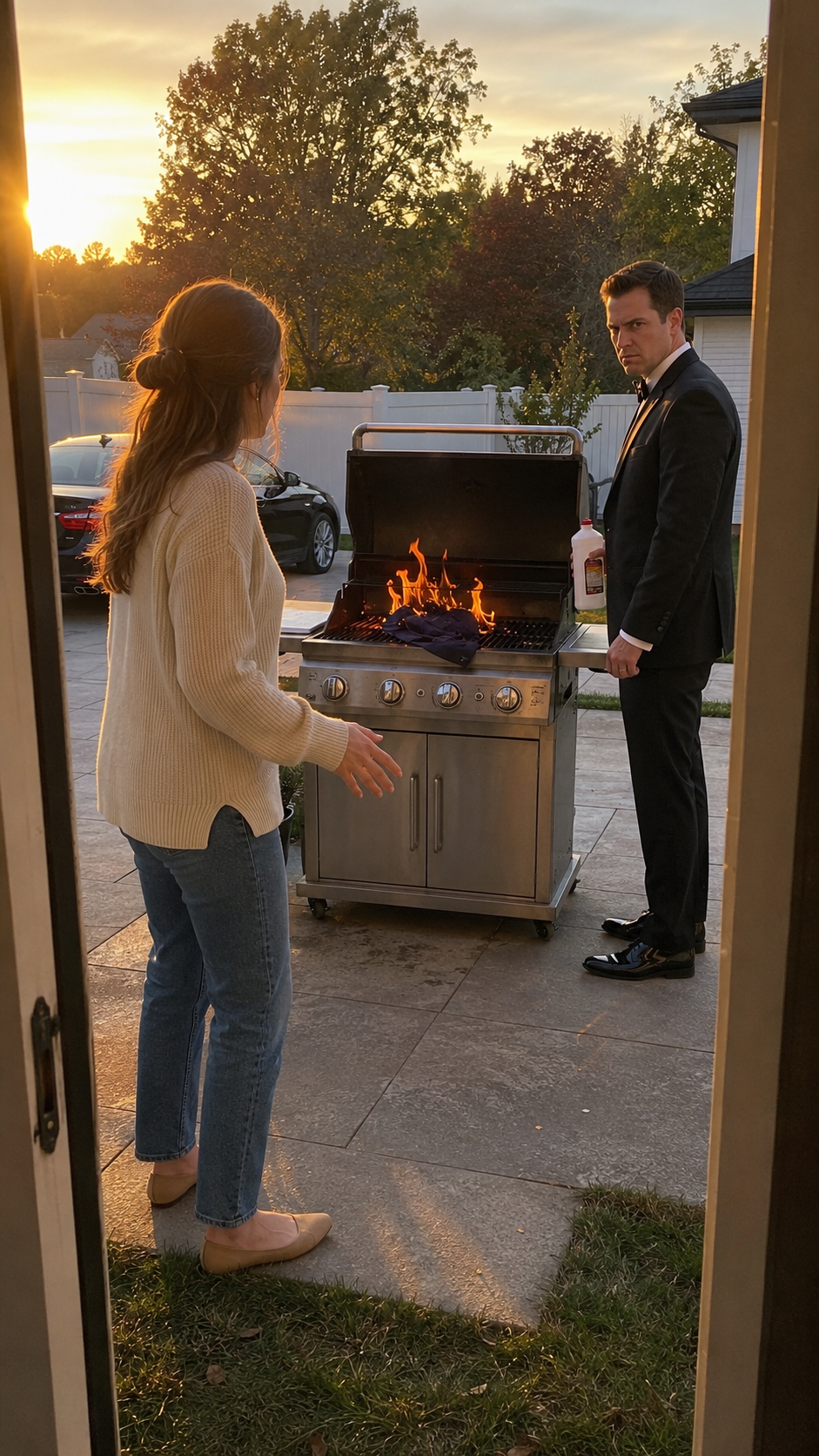 MY HUSBAND BURNED MY ONLY DRESS BEFORE HIS PROMOTION PARTY—WITHOUT REALIZING HE WORKED FOR MY FAMILY.