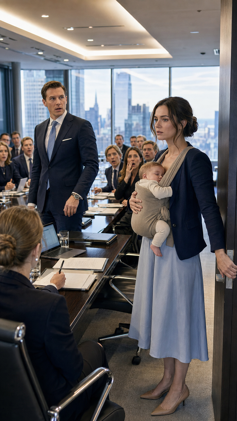 THE DAY I ENTERED MY BILLIONAIRE HUSBAND’S DIVORCE HEARING WITH THE DAUGHTER HE NEVER KNEW ABOUT IN MY ARMS, I SAW THE MOST POWERFUL MAN IN THAT ROOM LOSE SOMETHING NO AMOUNT OF MONEY COULD EVER BUY BACK. HE BELIEVED HE WAS ENDING OUR MARRIAGE WITH ONE MORE SIGNATURE—BUT THE SECOND HIS EYES LANDED ON THE BABY I CARRIED, EVERYTHING SHIFTED.