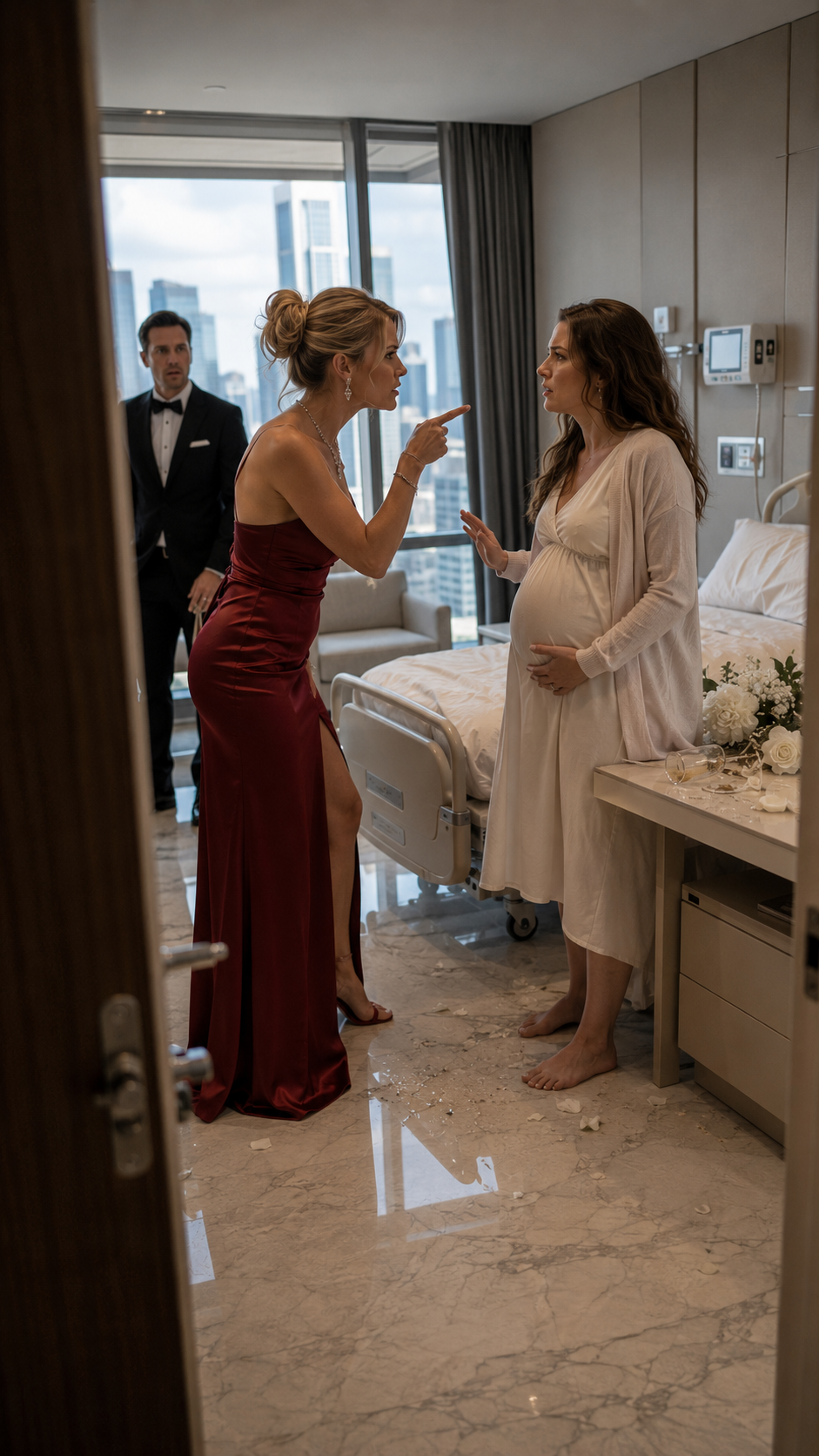 SHE THOUGHT KICKING A PREGNANT WIFE IN THE HOSPITAL WOULD END THE MARRIAGE—UNTIL THE BILLIONAIRE HUSBAND SAW THE TRUTH WITH HIS OWN EYES.