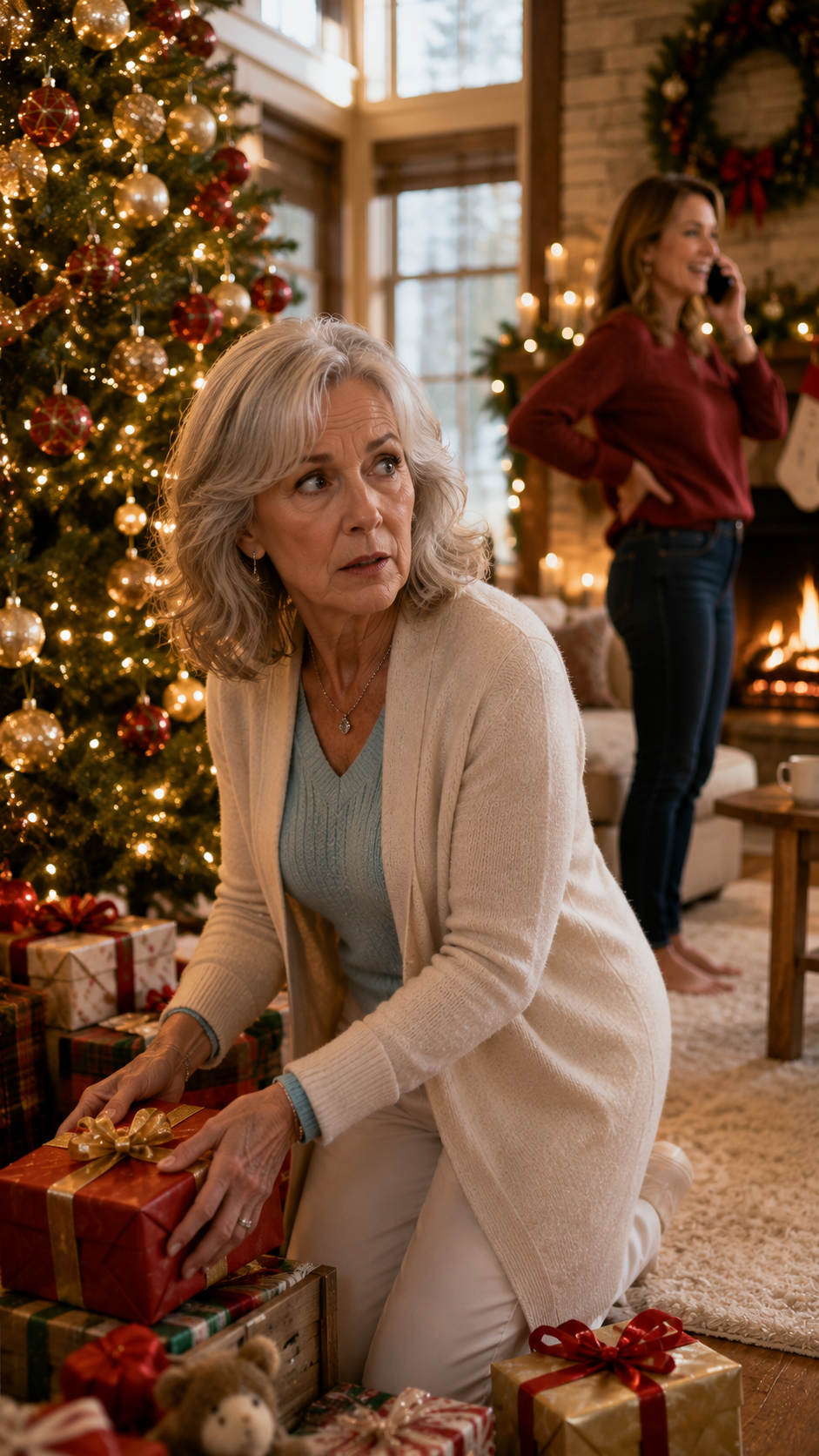 A WEEK BEFORE CHRISTMAS, I OVERHEARD MY DAUGHTER SAYING ON THE PHONE, “WE’LL JUST LEAVE ALL EIGHT KIDS AT MOM’S. SHE CAN WATCH THEM WHILE WE ENJOY A FEW QUIET DAYS AWAY.”