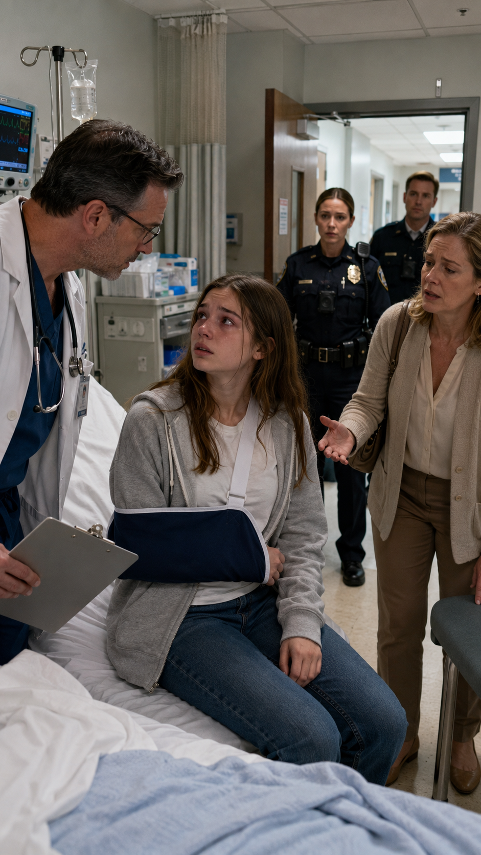 MY STEPFATHER HURT ME EVERY DAY LIKE IT WAS HIS FAVORITE PASTIME. ONE DAY, HE SNAPPED MY ARM, AND WHEN MY MOTHER BROUGHT ME TO THE HOSPITAL, SHE SAID, “SHE SLIPPED IN THE BATHROOM AND FELL BY A.” THE MOMENT THE DOCTOR NOTICED THE BRUISES ACROSS MY FACE, HE CALLED 911