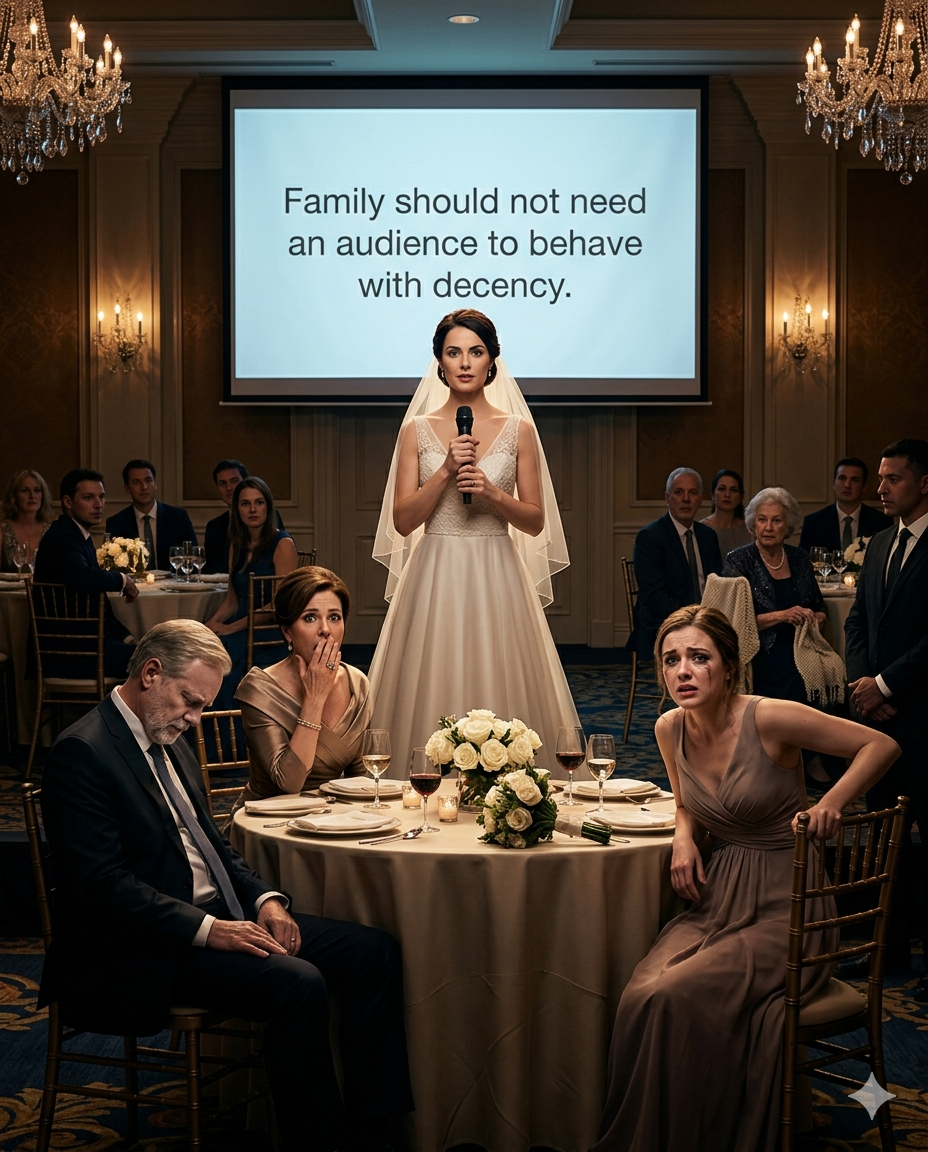 I found out a week before my wedding that my parents and sister were secretly planning to turn me into a joke in front of everyone. My sister promised she would rip my dress during the reception speech, and they were all sure I would be the one humiliated. I stayed quiet, made one move, and when the wedding came, karma made sure the laughter landed somewhere else.