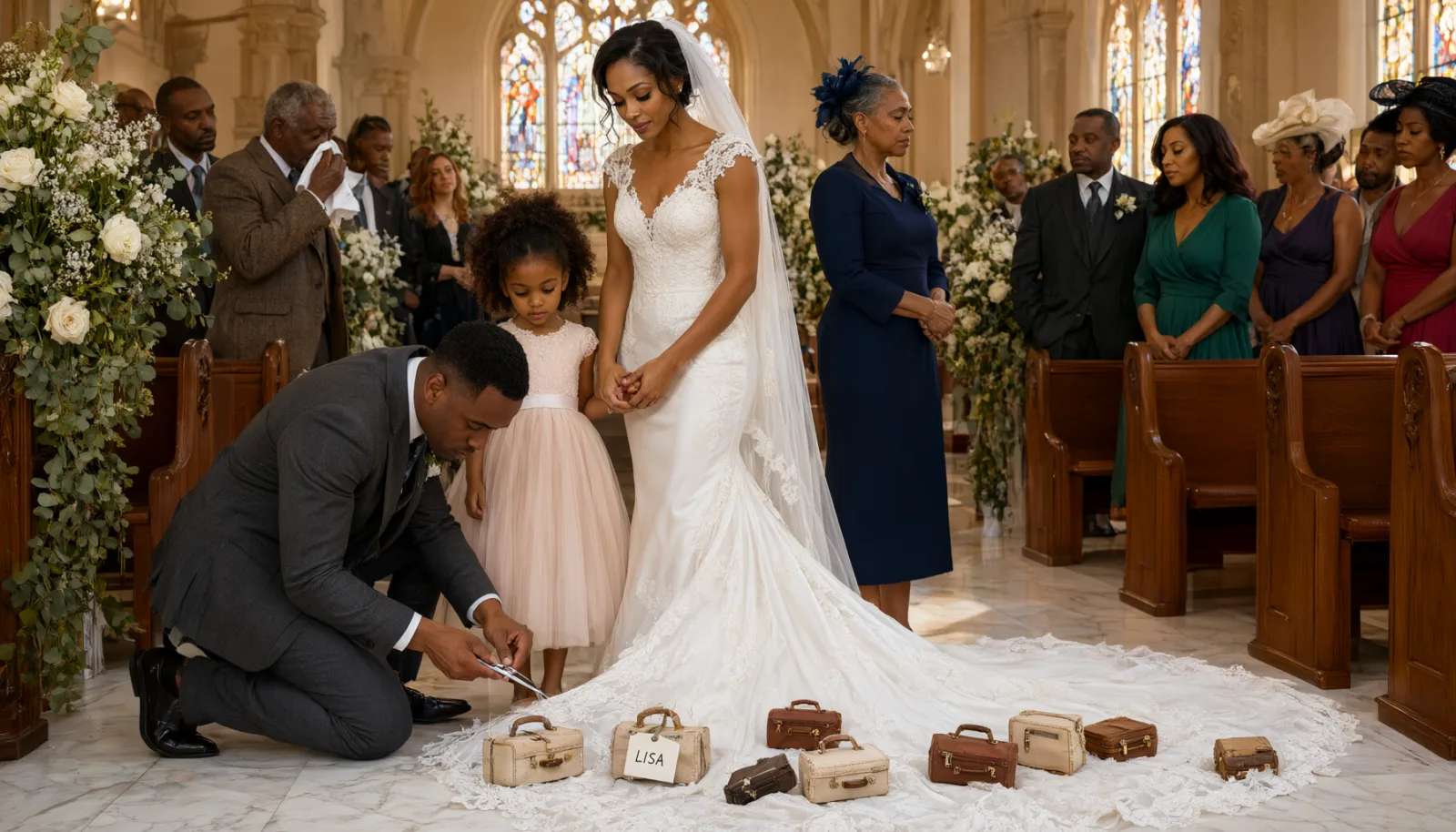 The Suitcases on My Wedding Dress