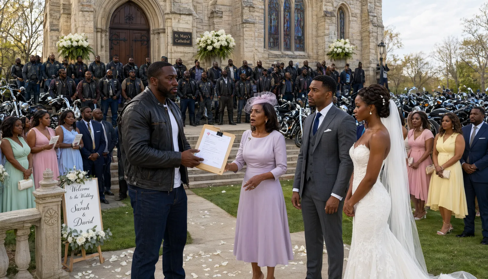 Bikers Blocked My Daughter's Wedding Doors and Refused to Let Anyone Inside